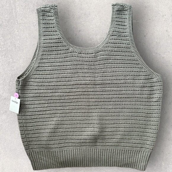 NWT George Crochet Tank Top in Olive Green XL and XXL Sizes Available - Picture 2 of 6